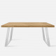 Industrial Dining Table L120-220, WH Industrial Dining Table L120-220, WH
